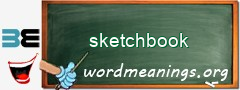 WordMeaning blackboard for sketchbook